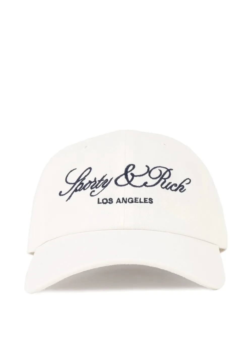 SPORTY & RICH KIDS logo-embroidered baseball cap - Bianco