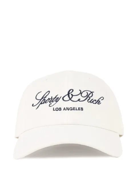 SPORTY & RICH KIDS logo-embroidered baseball cap