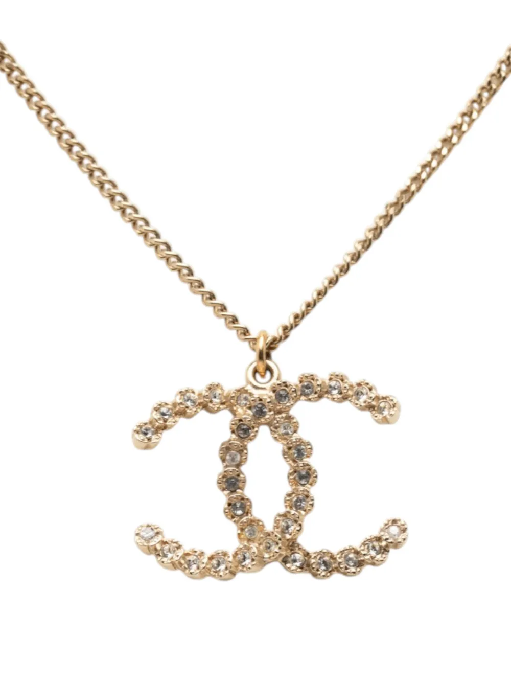  Chanel Pre-owned Collana Con Pendente Cc 2018 - Oro 