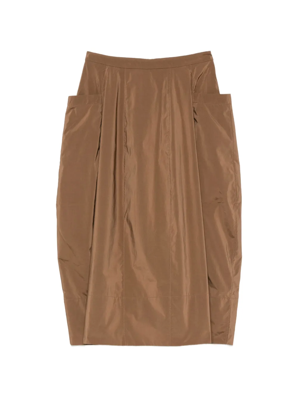 Tibi Lantern midi skirt - Marrone