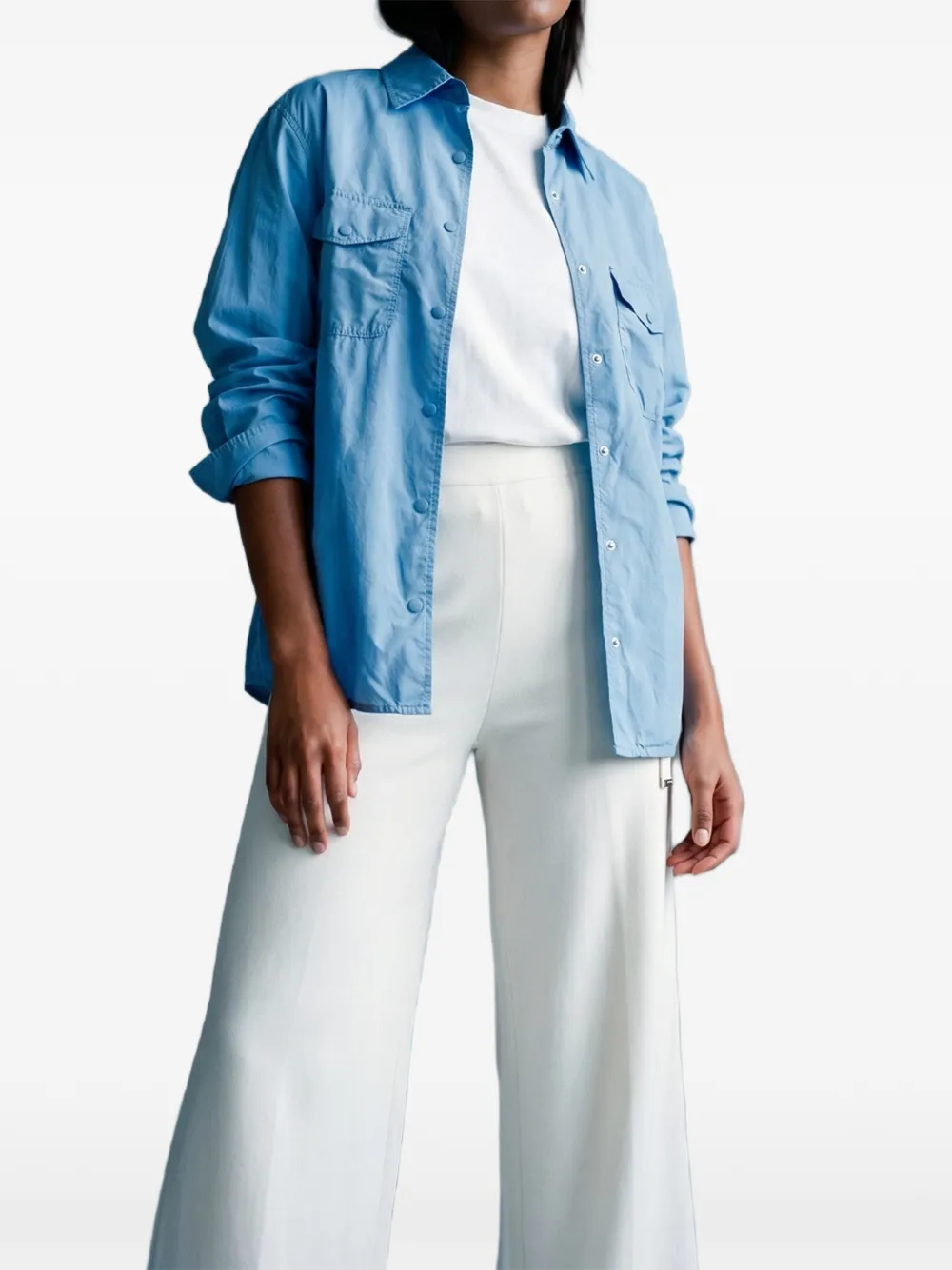 ASPESI Shirtjack met borstzak Blauw