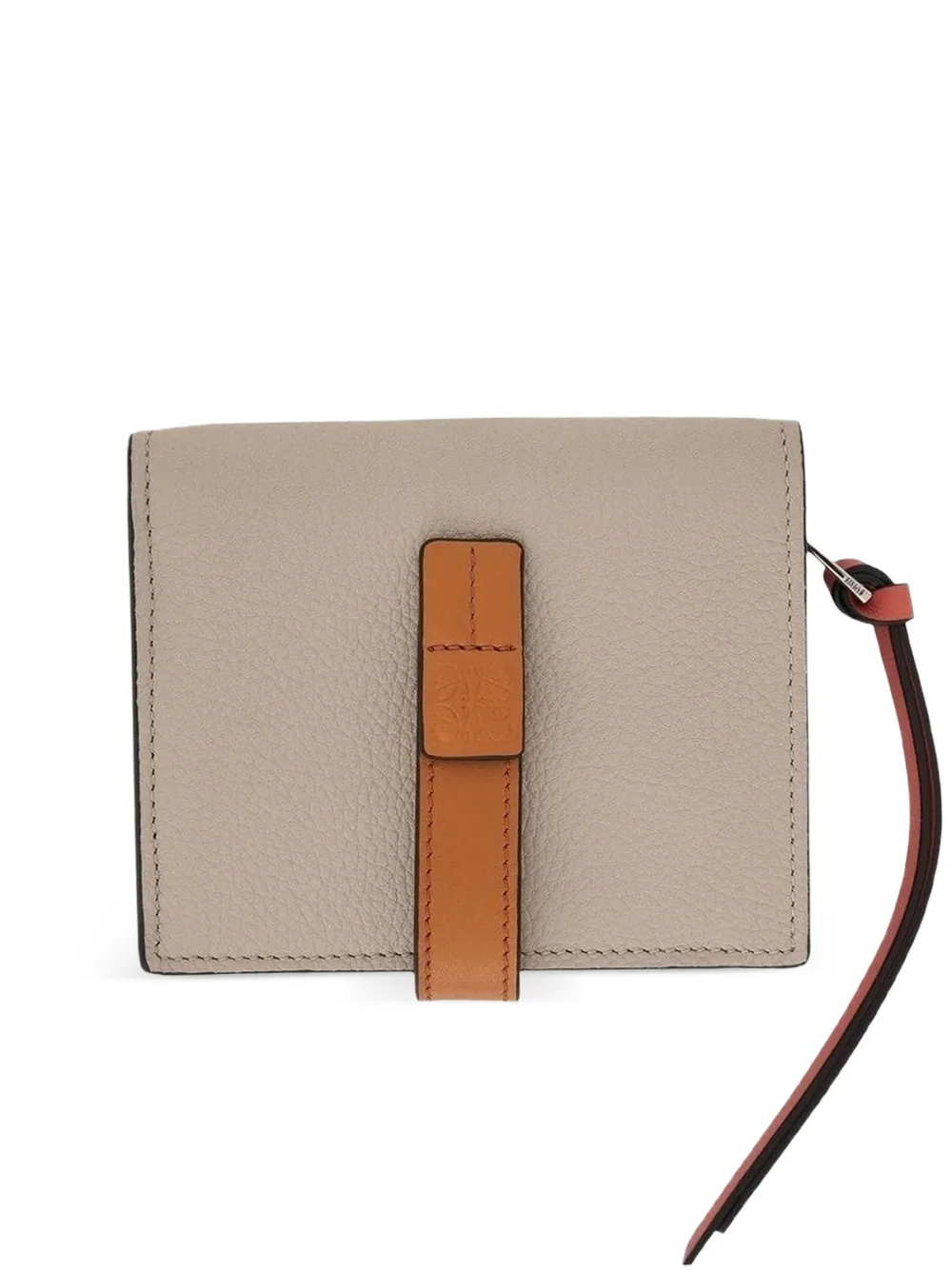 LOEWE Anagram grained leather wallet - Toni neutri