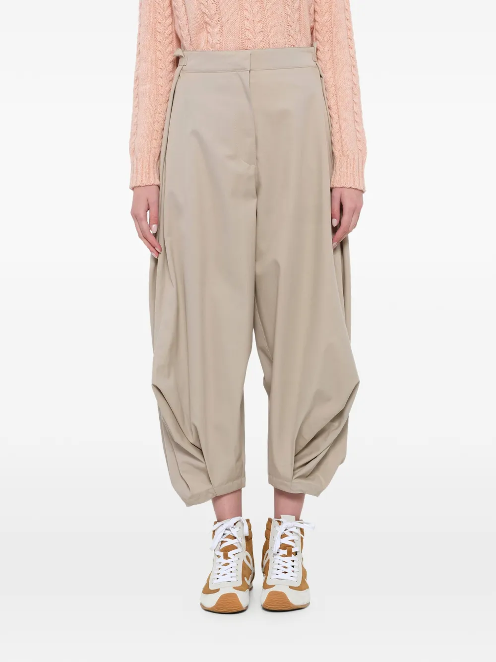 Loewe Draped Trousers in Neutrals, view 3