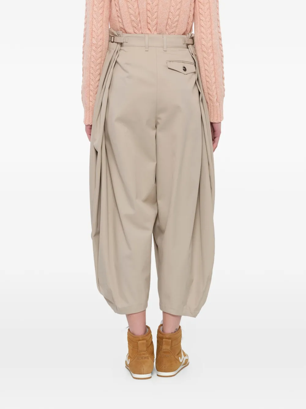 Loewe Draped Trousers in Neutrals, view 5