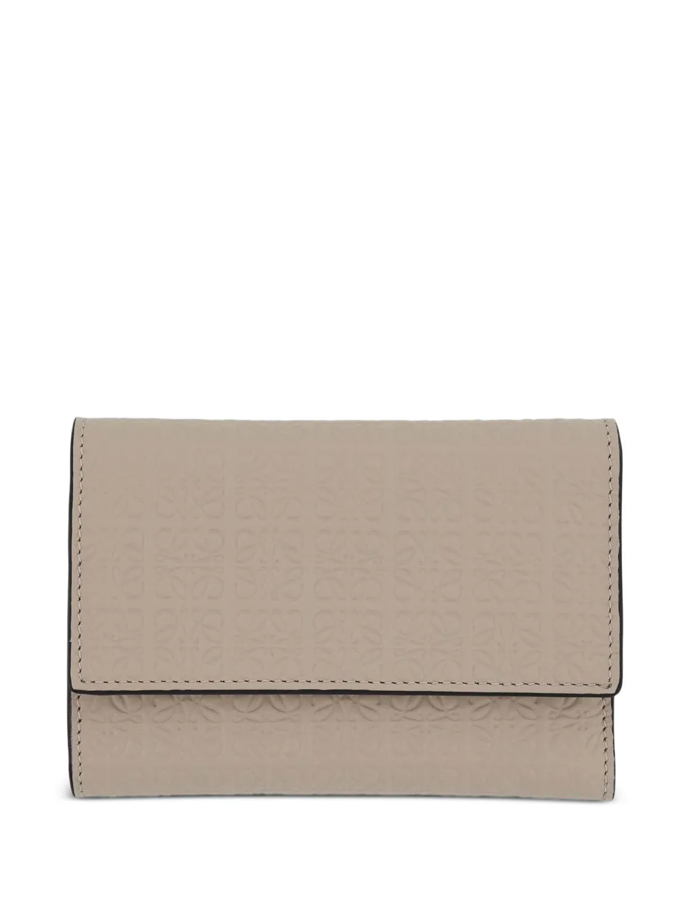 LOEWE Repeat embossed leather wallet - Toni neutri