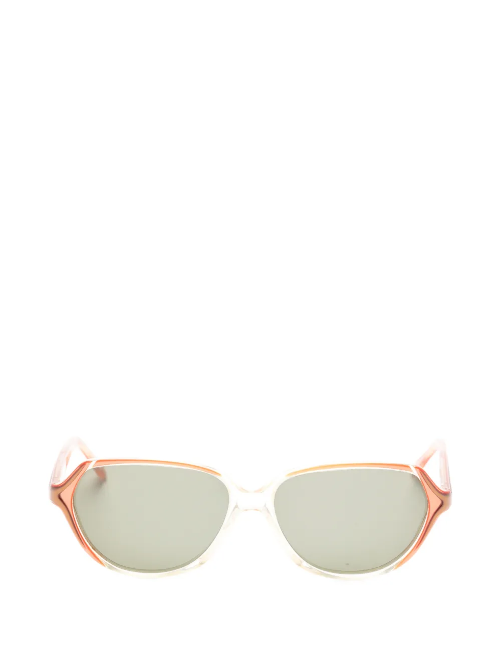 Saint Laurent Pre-Owned 2000s logo round-frame sunglasses - Toni neutri