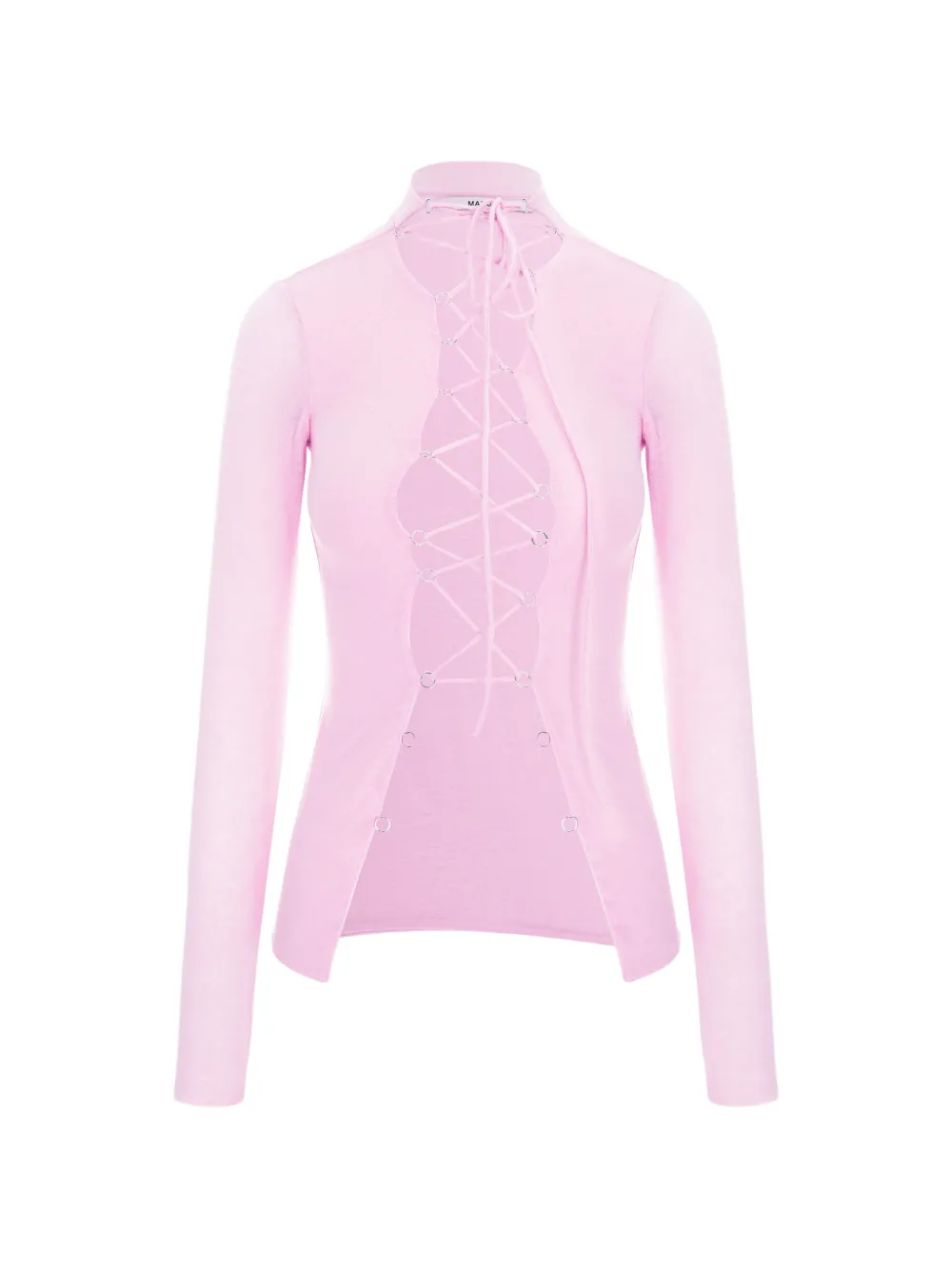 MANURÍ Jamie lace-up top - Rosa
