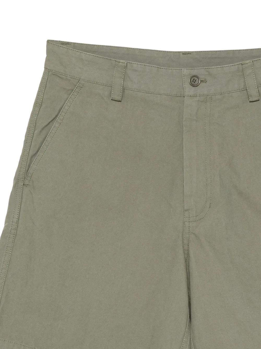 ASPESI Chino shorts met steekzak Groen
