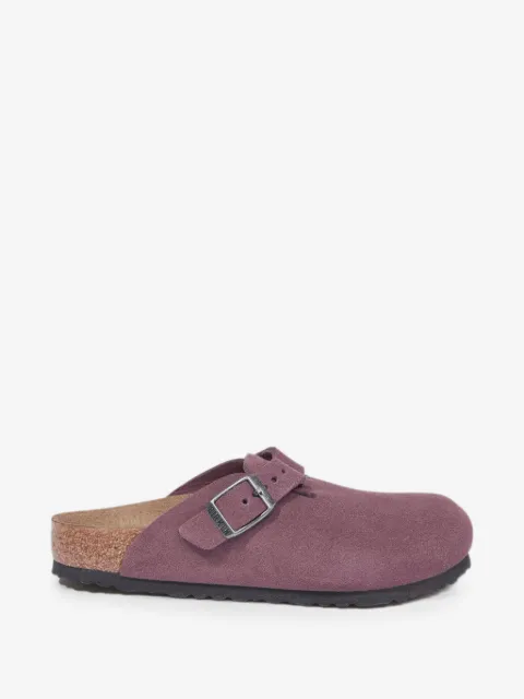 Birkenstock Kids Boston suede mules