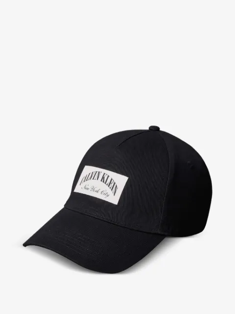 Calvin Klein logo-patch baseball cap