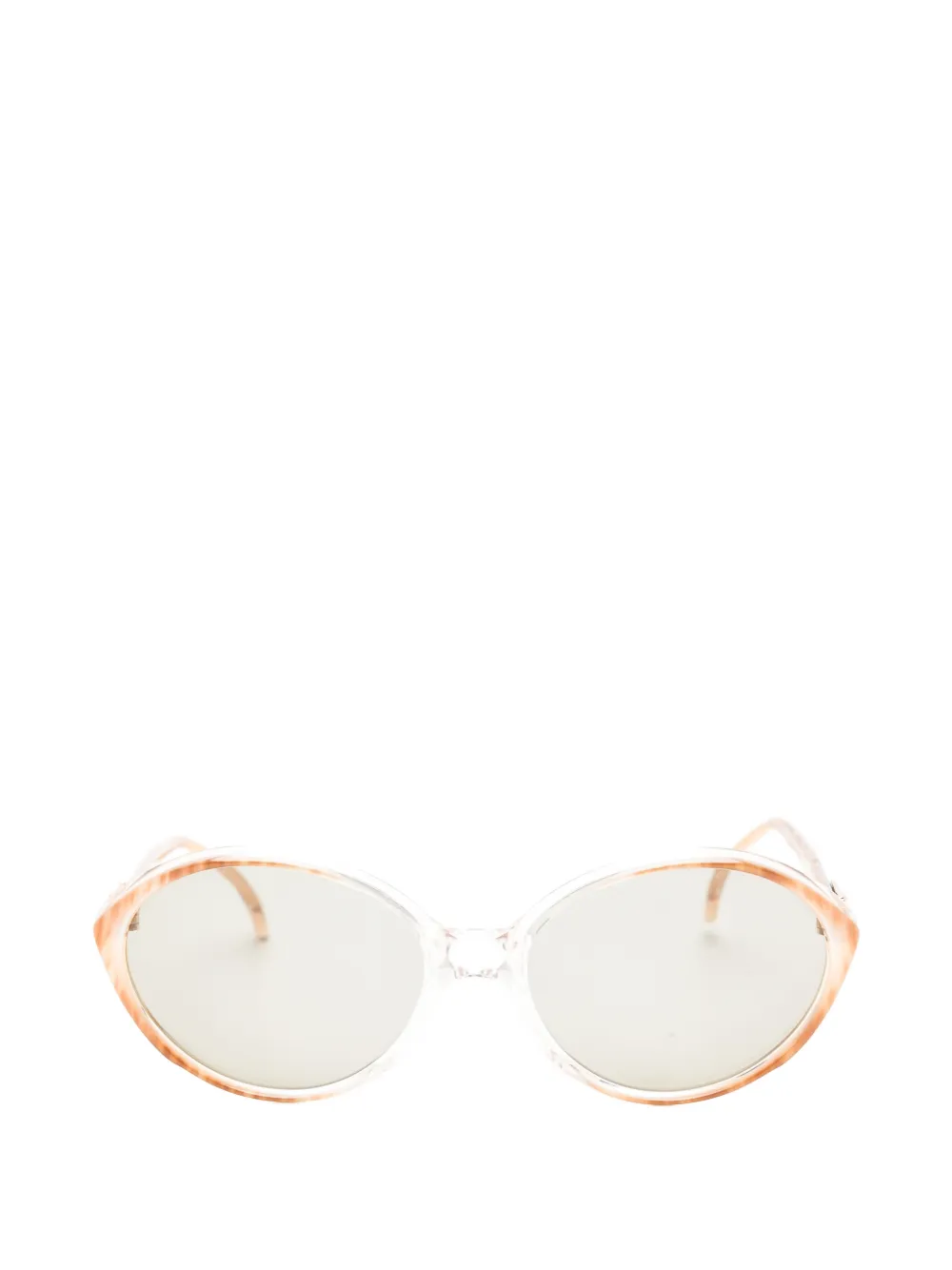 Saint Laurent Pre-Owned 1990s oval-frame sunglasses - Toni neutri