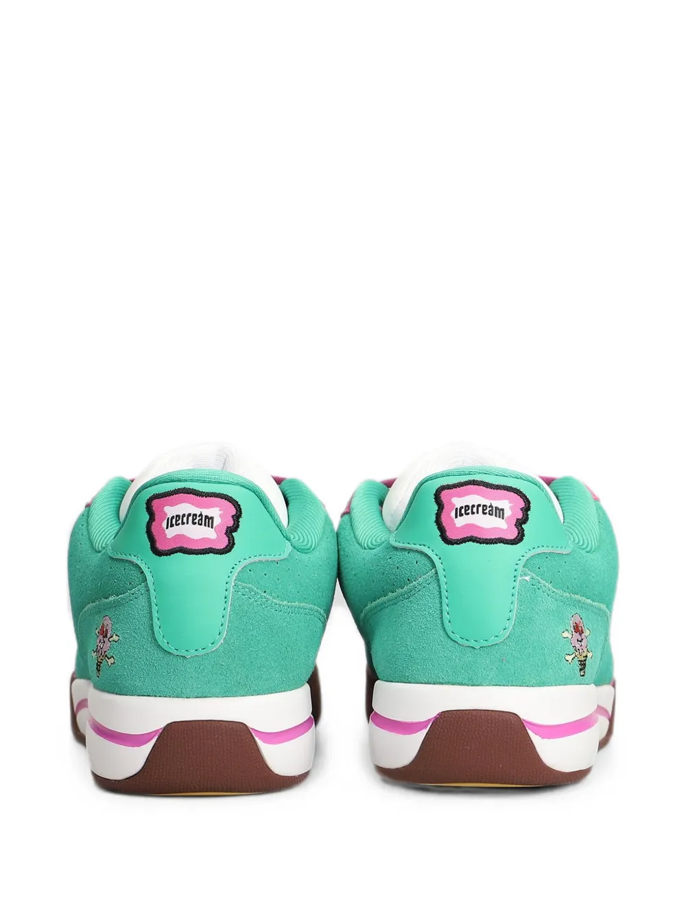 Reebok x BBC perforated panelled sneakers Groen