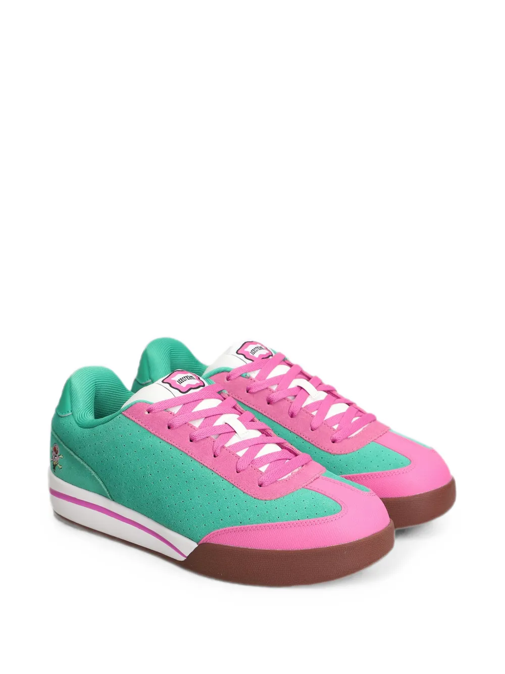 Reebok x BBC perforated panelled sneakers Groen