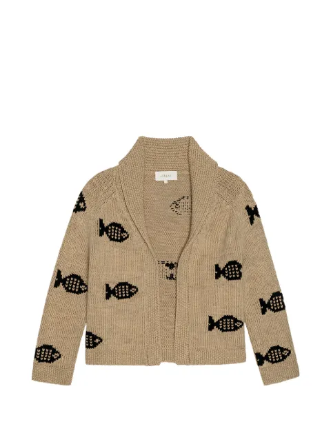 The Great. Swimming Fish shawl-collar cardigan