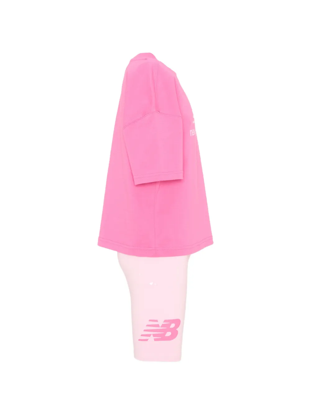 New Balance Kids Trainingspak met logoprint Roze