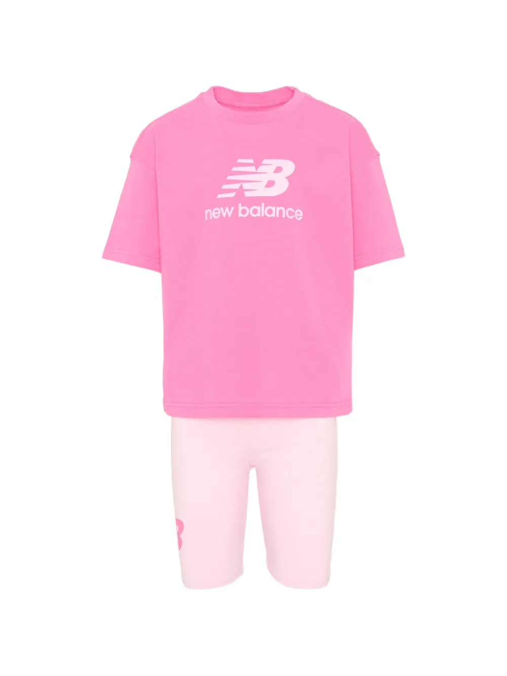 New Balance Kids logo-print tracksuit - Rosa