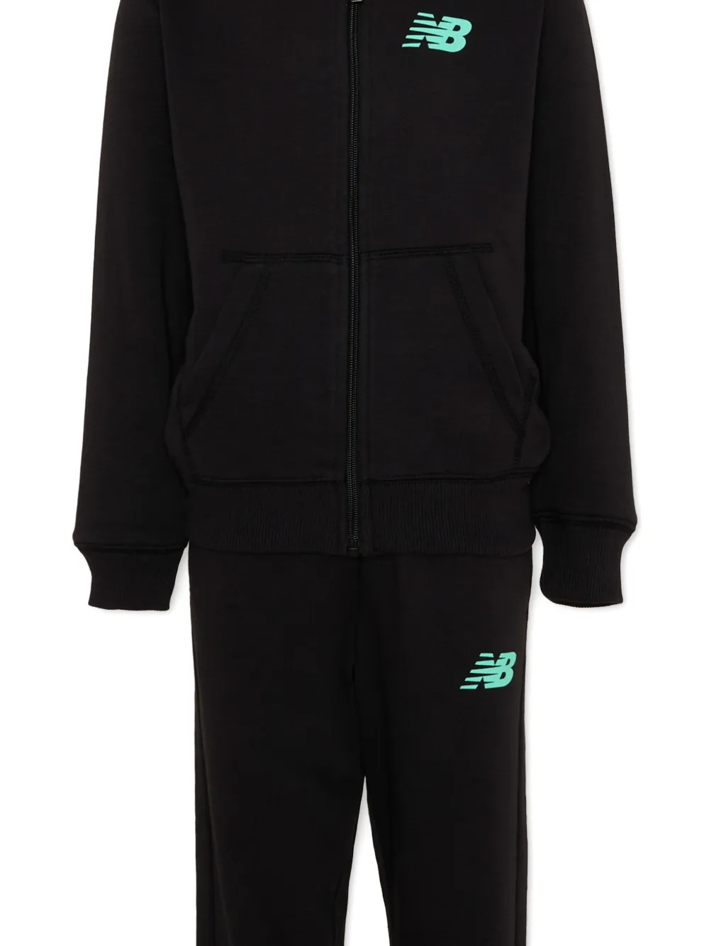 New Balance Kids Trainingspak met logoprint Zwart