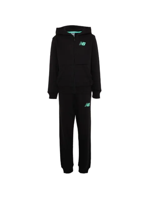 New Balance Kids logo-print zip-up tracksuit