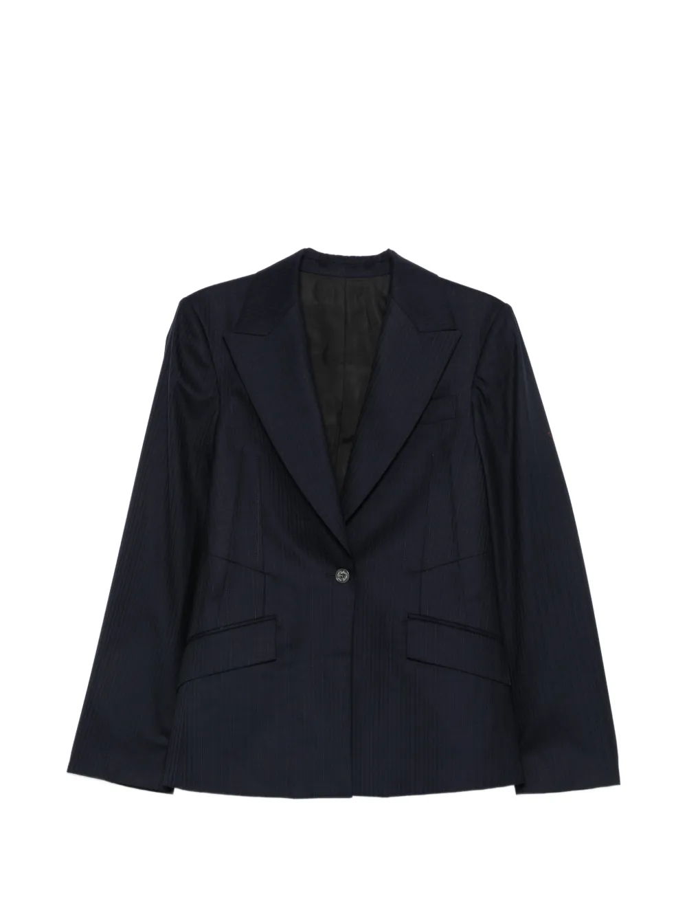Kiko Kostadinov pinstripe-pattern single-breasted blazer - Blu