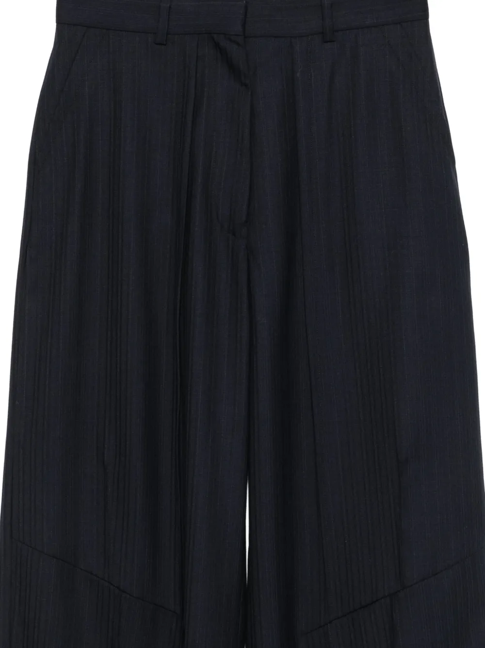 Kiko Kostadinov Broek met krijtstreep en vlakken Blauw