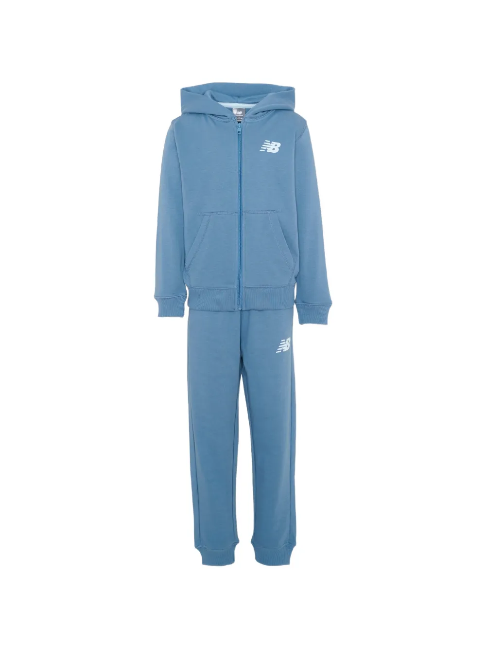 New Balance Kids logo-print zip-up tracksuit - Blu