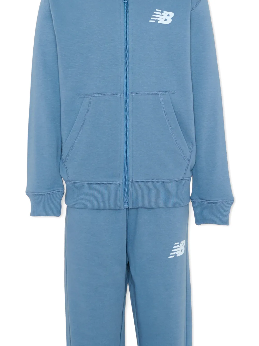 New Balance Kids Trainingspak met logoprint Blauw
