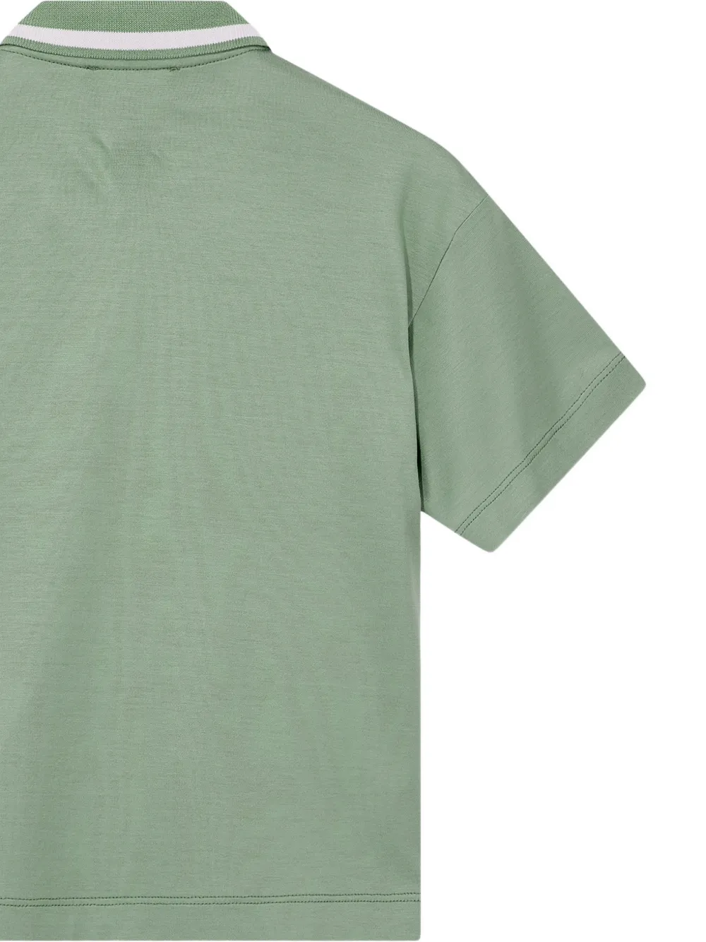 Emporio Armani Kids Poloshirt met halve rits en geborduurd logo Groen