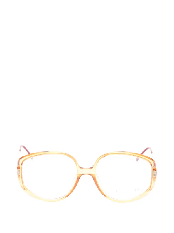 Dior Pre-owned 1970s Cd-logo Glasses in Neutrals