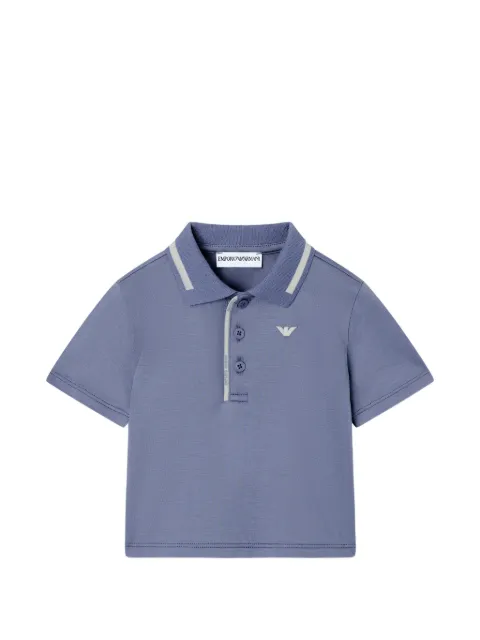 Emporio Armani Kids polo à patch logo
