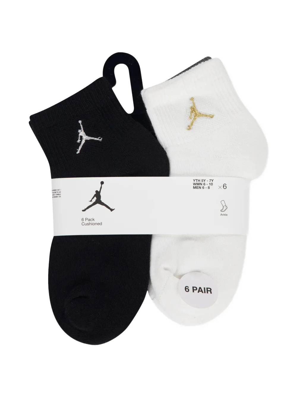 Jordan Kids Jumpman logo-embroidered socks - Bianco