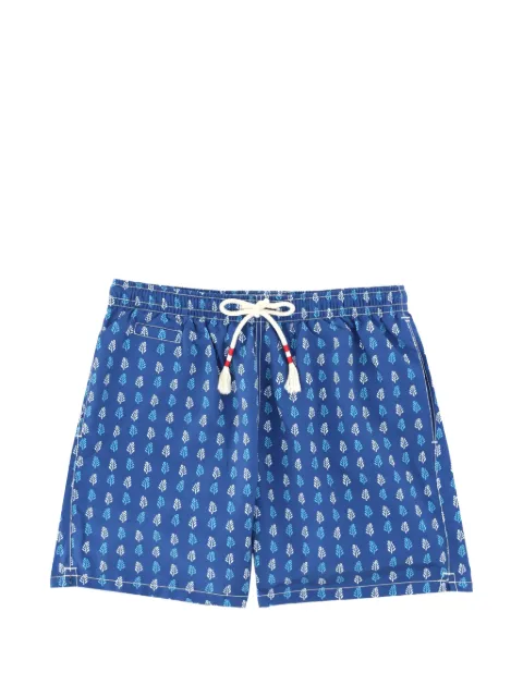 MC2 Saint Barth 나뭇잎 프린트 스윔 쇼츠