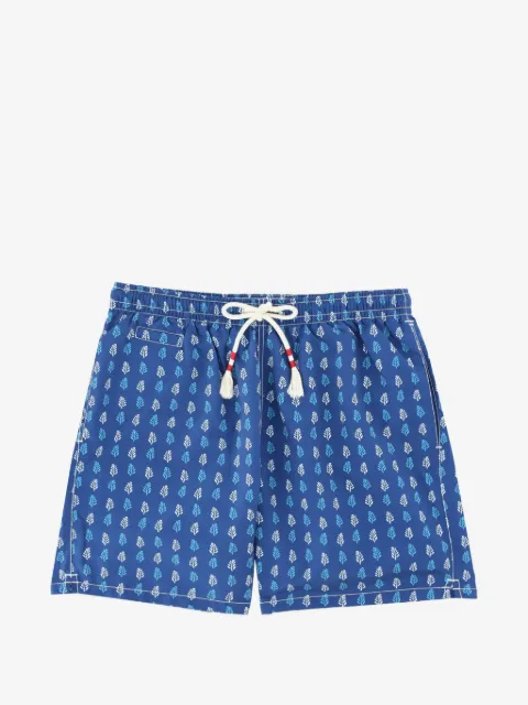 MC2 Saint Barth shorts de playa con hojas estampadas