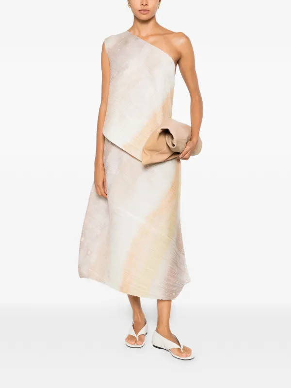 PLEATS PLEASE ISSEY MIYAKE グレージュ SKIRT Pleats Please Issey Miyake Sea Bubble Greige Skirt | White | FARFETCH