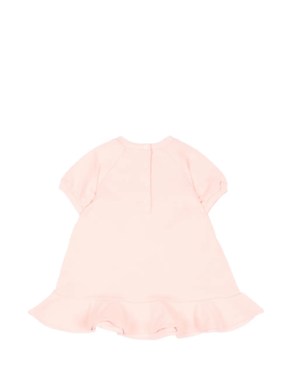 Fendi Kids Jurk met geborduurd logo Roze