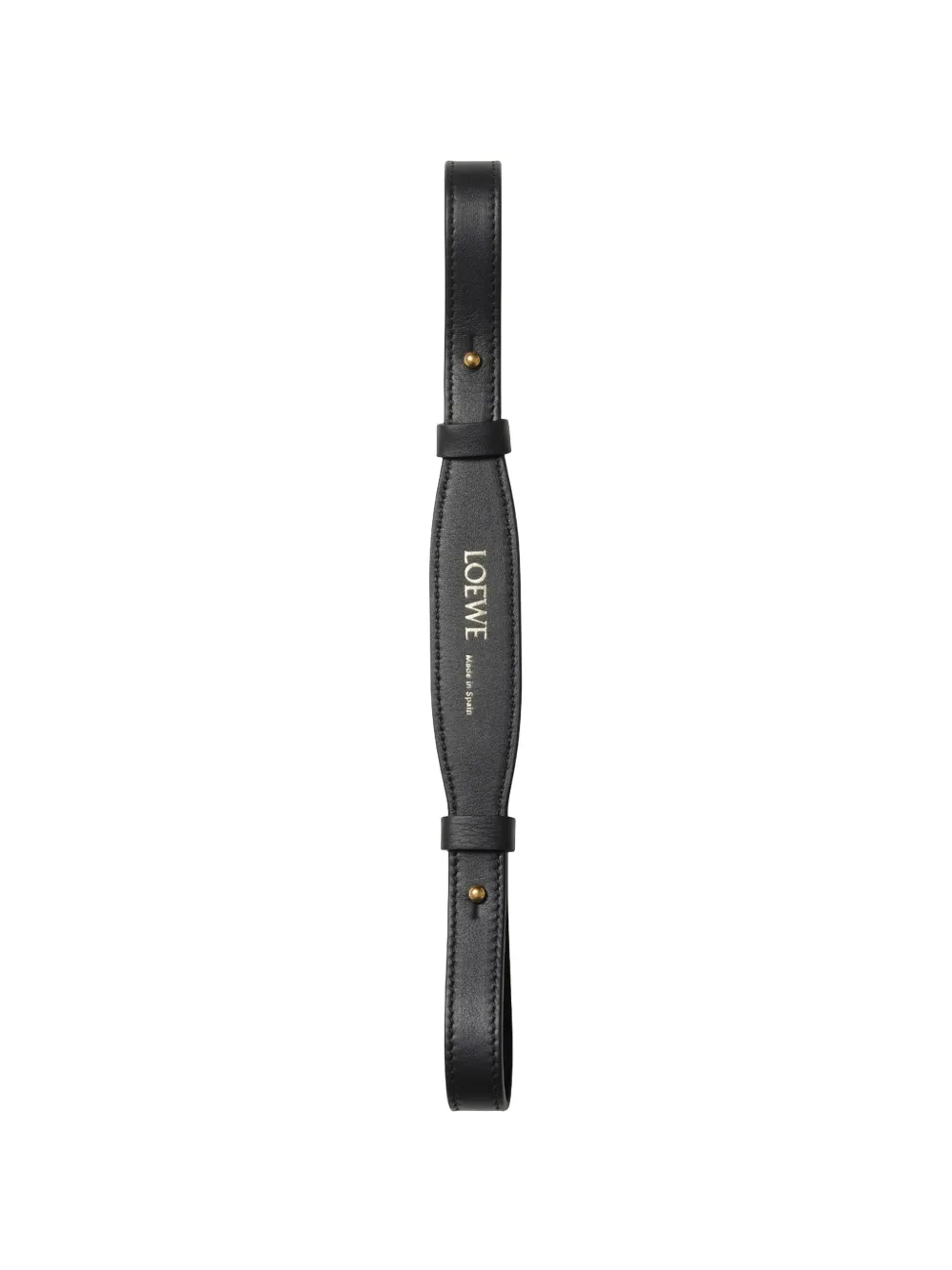 LOEWE logo-embossed leather strap - Nero