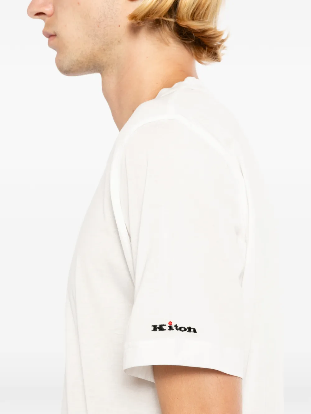 Kiton T-shirt met ronde hals Wit