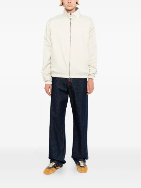 Kiton zip-up high-neck jacket