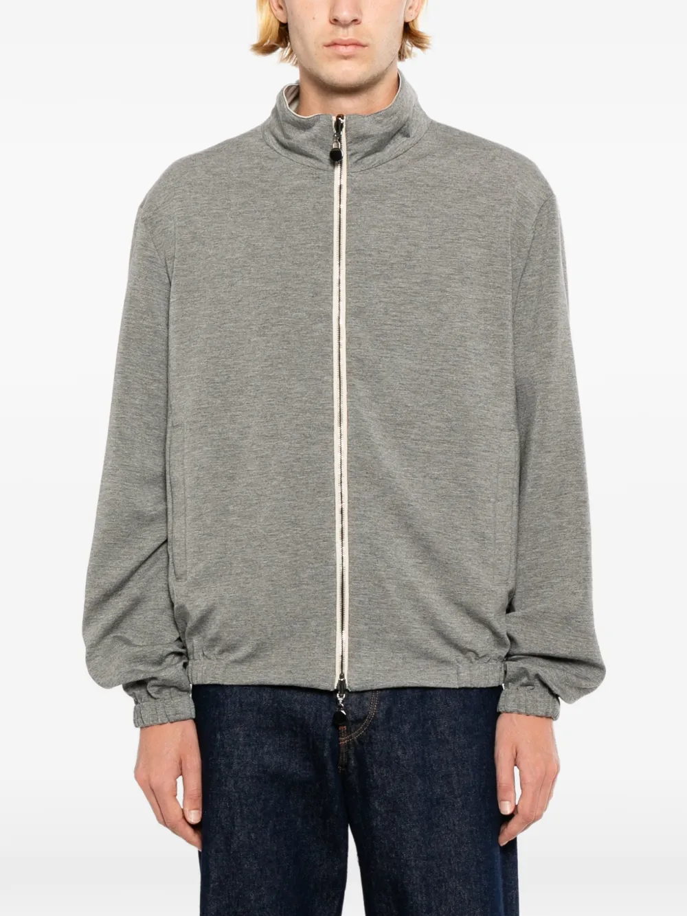 Kiton Jack met hoge hals Beige