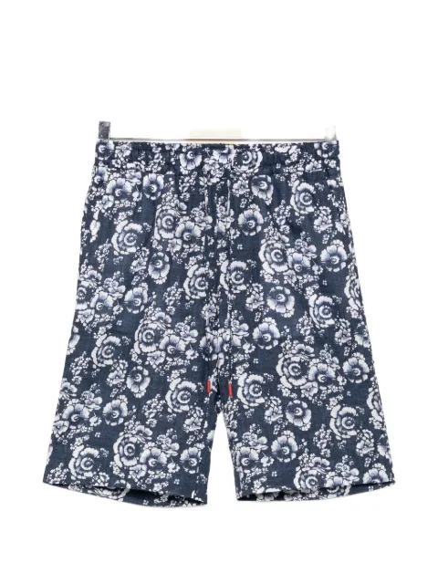 Kiton floral-print drawstring shorts