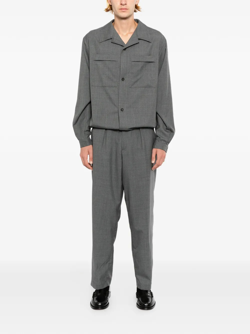 Kiton Broek met elastische tailleband aan de achterzijde Grijs