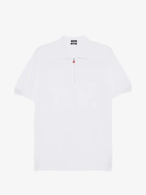 Kiton quarter-zip polo shirt
