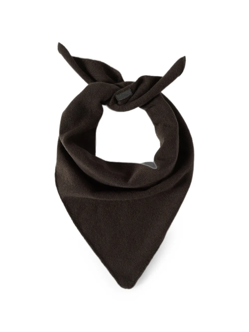 Brunello Cucinelli cashmere foulard with Monili - Braun
