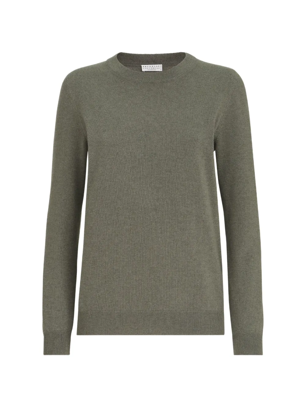Brunello Cucinelli cashmere sweater with Monili - Green