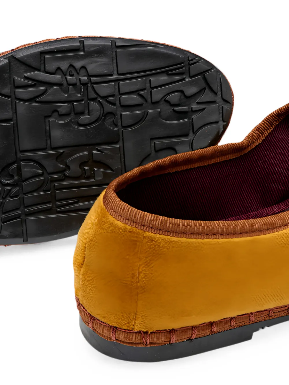 FLABELUS Amaranta buckle-fastening ballet flats Geel