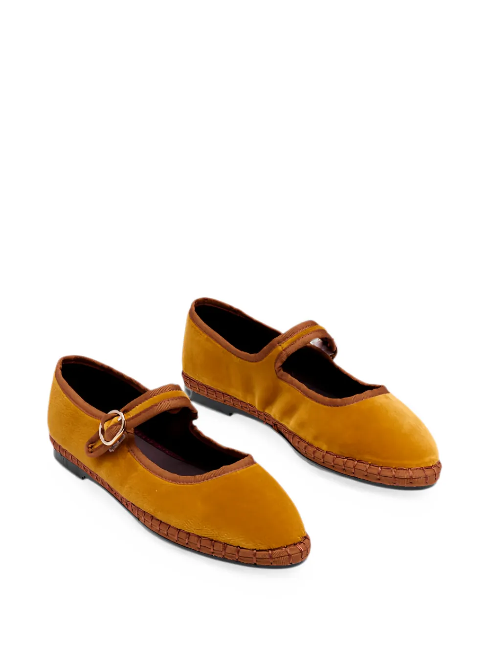 FLABELUS Amaranta buckle-fastening ballet flats Geel
