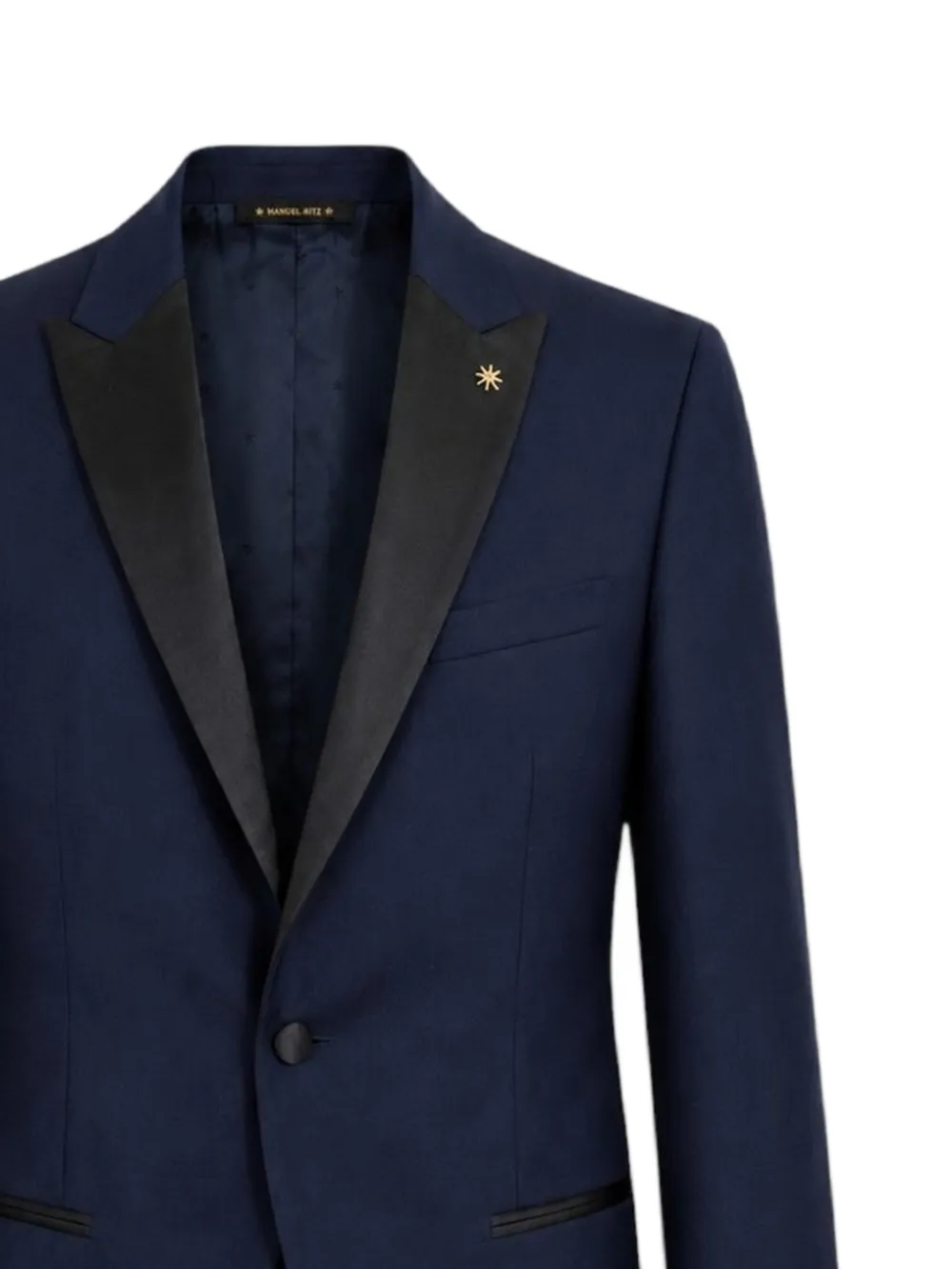 Manuel Ritz Traje Con Botones - Azul 