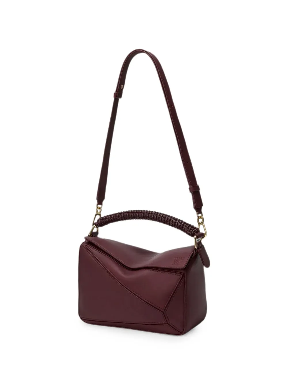 LOEWE Puzzle Edge leather tote bag Rood