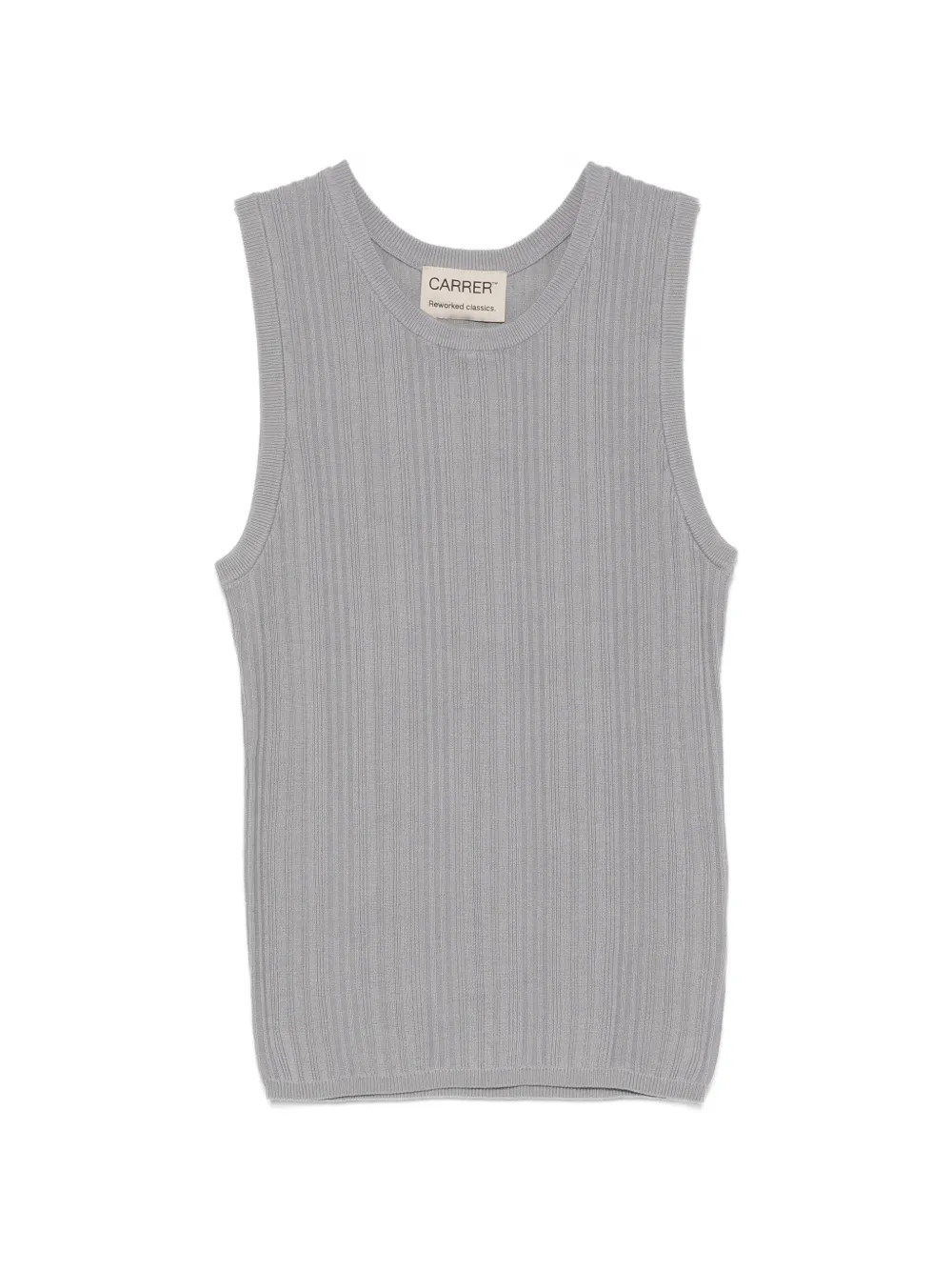 Carrer Tone ribbed tank top - Grigio