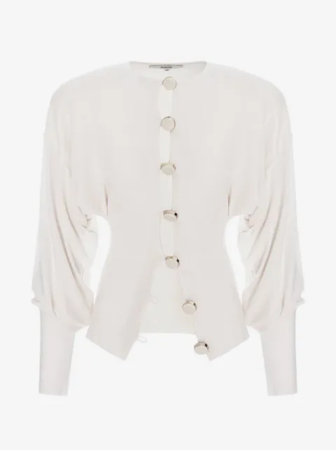 MANURÍ Aura button-fastening top