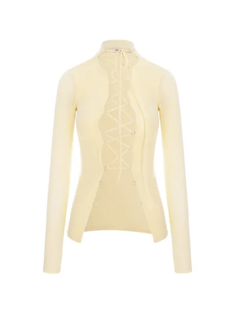 MANURÍ Jamie lace-up top